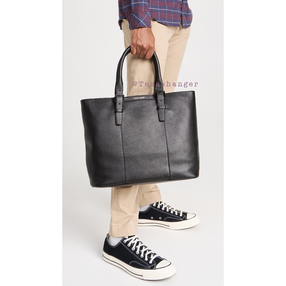 NWT Cole Haan Triboro Tote Bag Grand Series Black - Picture 2 of 16
